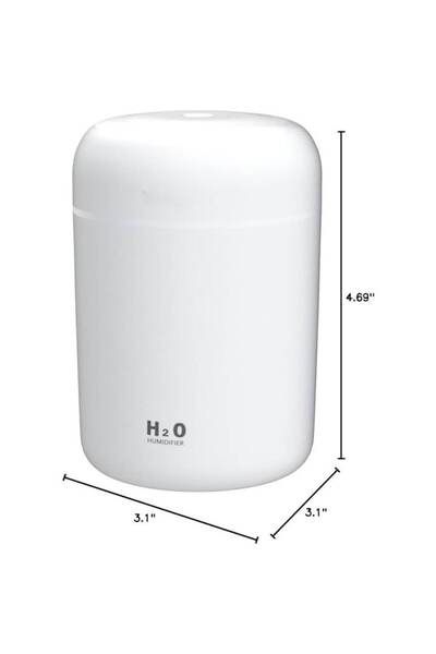 stuffix Mini Portable Ultrasonic Humidifier, 300ml, White, 2 Spray Modes, USB Powered