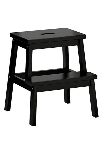 FORHOUSE 2-step children's ladder/stool, multifunctional, black, 50 cm