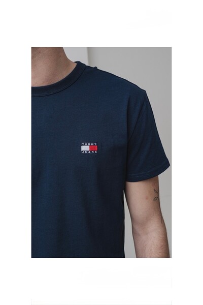 Tommy Jeans Cotton Crew Neck T-Shirt, Ultramarine, L