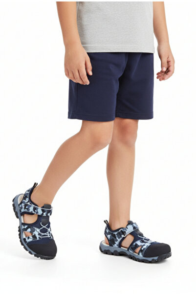 Limbeo Guaranteed Daily Wear Closed Front Flexible Soft Sole Rope Detail Velcro Baby Boy Sandals Slippers