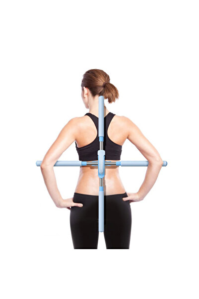 algoshop Posture correction device, back and spine straightening, universal, yoga stick type retractable