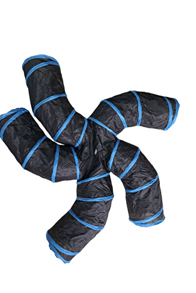 Pet Pretty Kıvrımlı 5 Yollu Siyah Kedi Oyun Tüneli