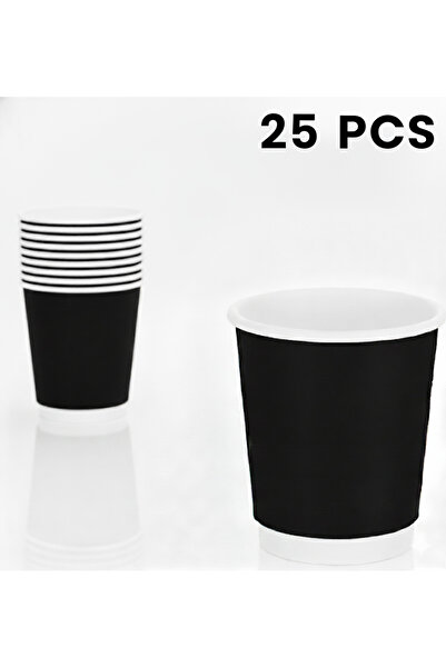 RELAXY Double Wall Paper Cups 25-Piece Set, 8 oz Capacity