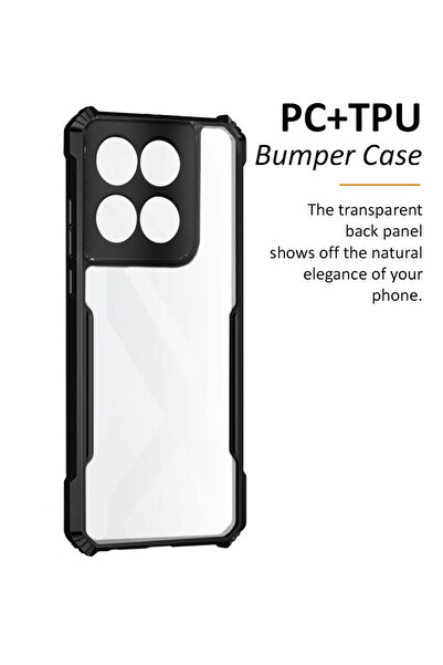 Wtech Motorola Edge 70 5G 2025 Hybrid TPU Silicone with Raised Armour Bumpers Slim Case Cover