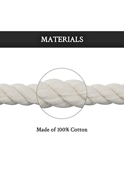Wanty Șireturi din frânghie 100 cm, bumbac, vârf transparent și textură transparentă, crem