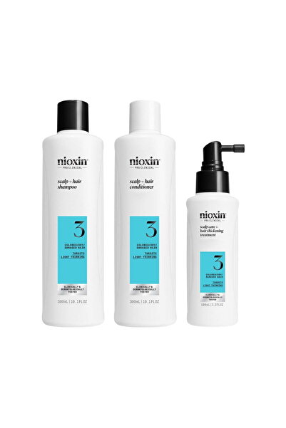 Nioxin Σετ System 3 για βαμμένα μαλλιά (σαμπουάν 300ml, μαλακτικό 300ml, θερα...
