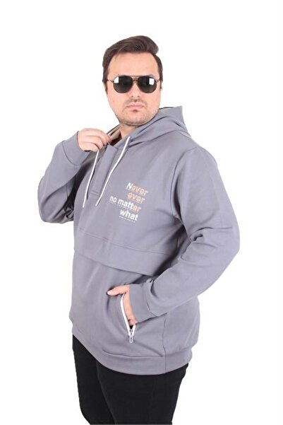Starbattal Large Size Hooded Sweat Double Face Never 25706 Fume