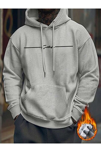 LAVİTTA Minimal Signature Written Unisex K Hooded Sweatshirt