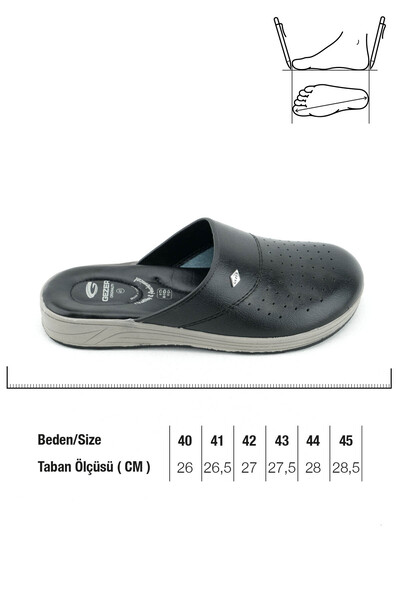 GEZER Men's Chef Slippers Sabo Orthopedic Chef Slippers