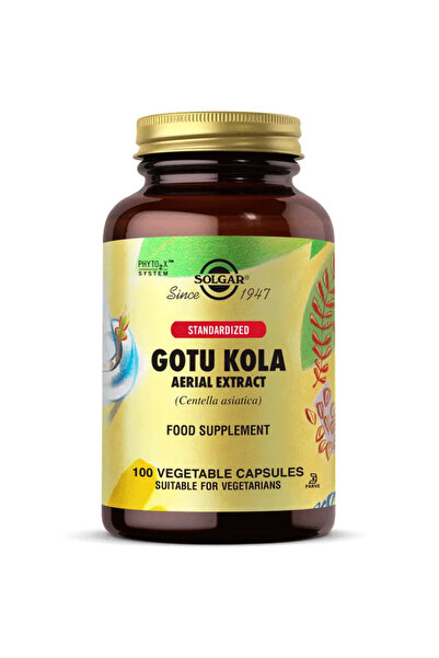 Solgar Gotu Kola Aerial Extract (Standardize Gotu Kola Toprak Üstü Ekstresi) 100 Kapsül