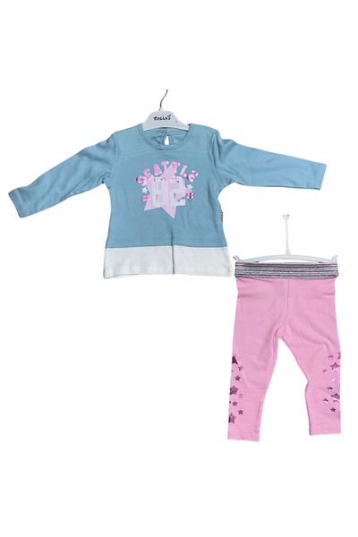 OEM SEATTLE 82 two-piece children's set with blouse and leggings with stars