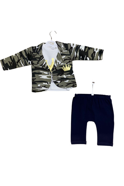 OEM Children's camouflage set with jacket, crown t-shirt and comfortable pants