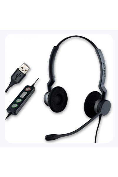 Jabra Biz 2300 USB-A MS Headphones – Noise-cancelling microphone, HD sound, call control