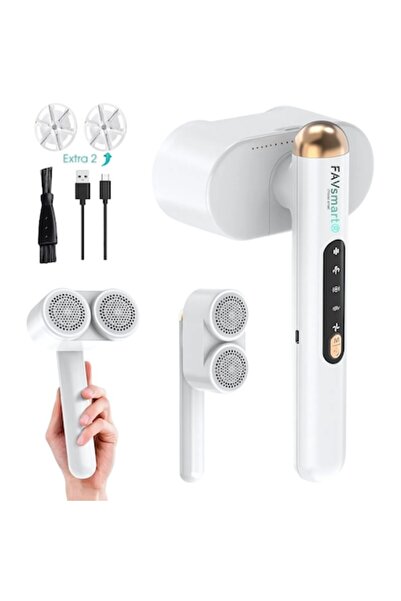 FAVsmart Aparat de Curatat Scame, Capete Duble, Programe Materiale, 8000 RPM, Rezervor Mare, Wireless