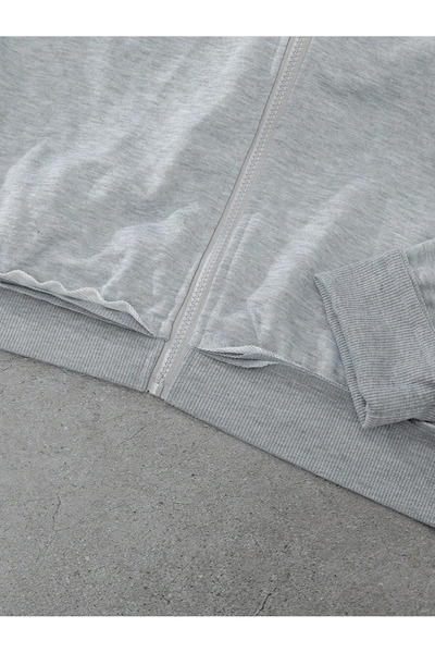 LAVİTTA Basic Zippered Unisex Tracksuit Set – Gray