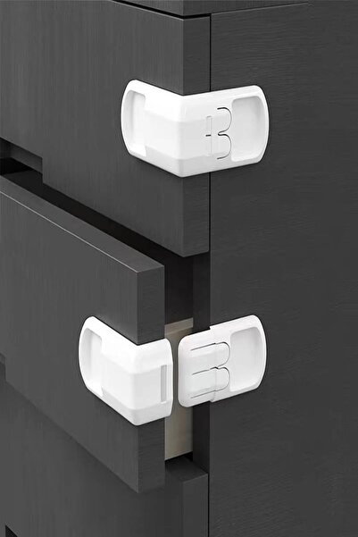 MasterCar 2-Pack Reusable Child Drawer Cabinet Corner Safety Lock