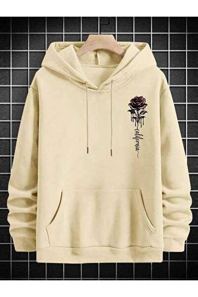 LAVİTTA Rose and California Written Unisex Hooded Sweatshirt