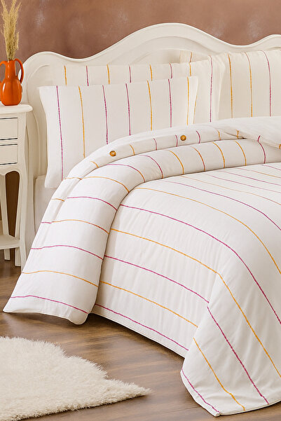 XVA Yade Pamuk komadni set navlaka za poplun sa dugmićima i eksplozivnim konc...