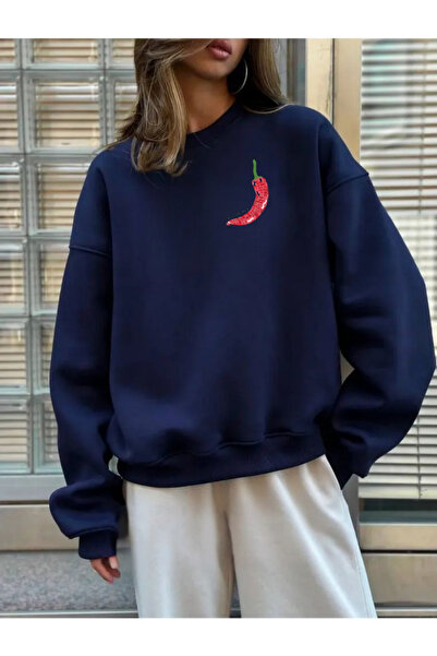 Tubinyoo سترة ميني ريد بيبر مطبوع ذات ياقة دائرية وثلاثة خيوط