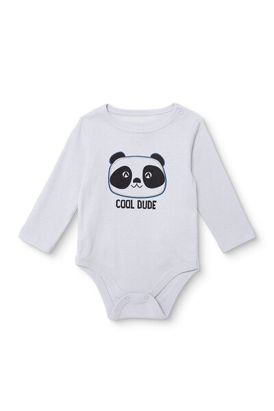 ebebek Hello Baby HelloBaby Erkek Bebek Uzun Kol Body Ribana Çıtçıtlı Yaka Uz...