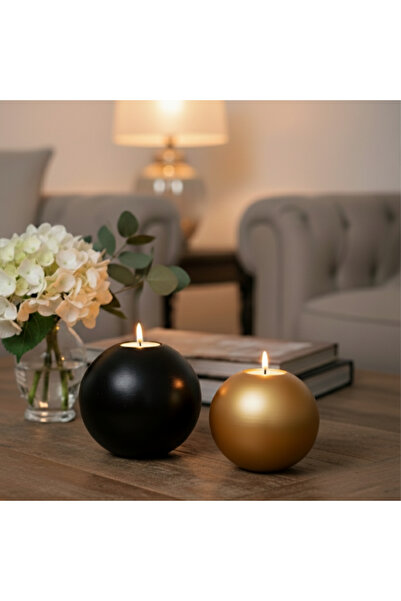 LUNİVAA HOME Dekoratif Siyah Gold Renkli 2li Ev,Ofis Hediyelik Modern Dekor O...