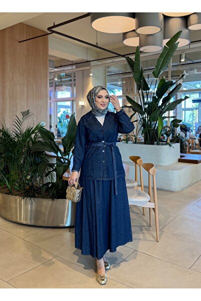 MİREL BUTİK Еліт жіночий комплект з джинсами та спідницею