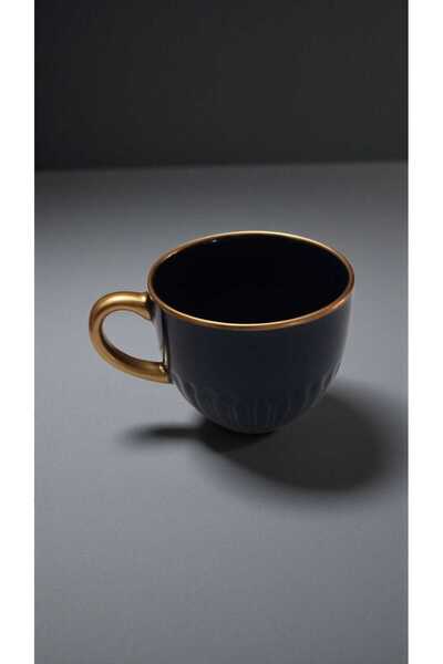 IKEA 2 Pieces Strimmig Navy Blue Mug Gld 360 ml