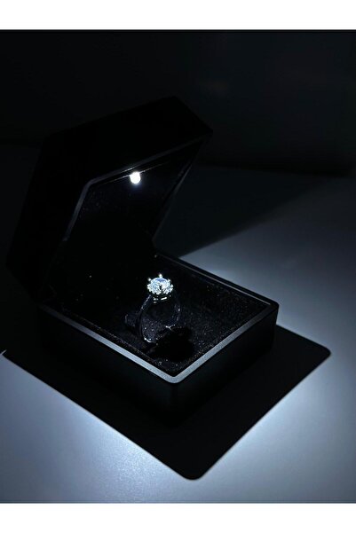 SHAMİRA Işıklı kutuda yuvarlak çelik ayarlanabilir tekteş doğum günü sevgilil...