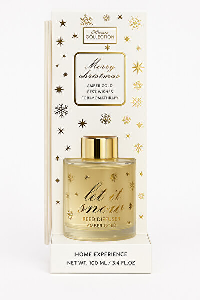 COLLECTİON Difuzor Aromatic Let It Snow Amber Gold 100ml – Set Cadou Crăciun, Premium Home Experience