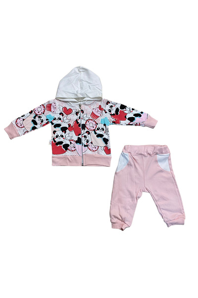 OEM Two-piece children's set with panda sweatshirt and matching pants