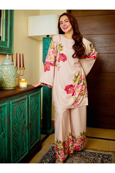 MYSMAR دوباتا حرير كريمي من الأعلى إلى الأسفل - BPK1013 | كريمي