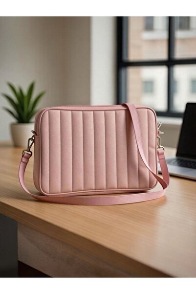 NorthAK 15.6'' Laptop Notebook Bag - Pink MacBook Case with Shoulder Strap
