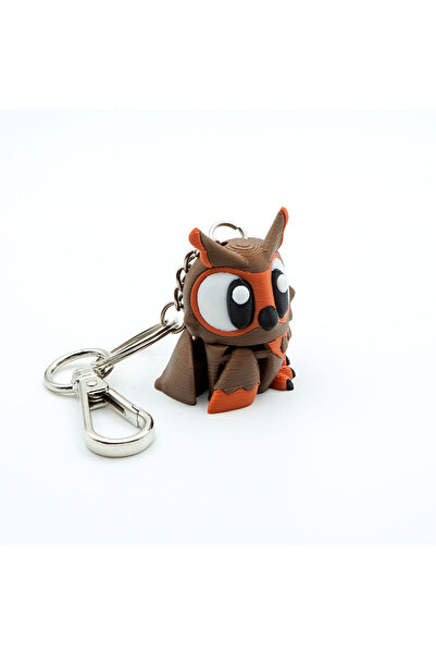 OEM Owl Keychain, Articulated Figurine, 3D, Flexi Keychain for Backpack