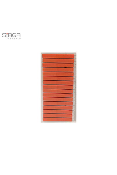 sibga tasarım Turuncu Renk İnce Şerit 320 yaprak Şeffaf Renkli Postit Post-it...