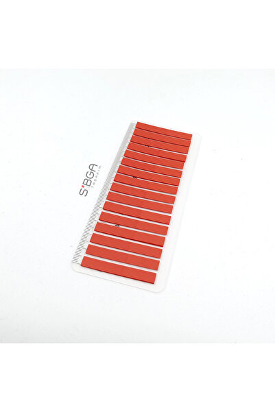 sibga tasarım Red Color Thin Strip 320 Sheets Transparent Color Postit Post-It Post It. Bookmark Bookmark Postit