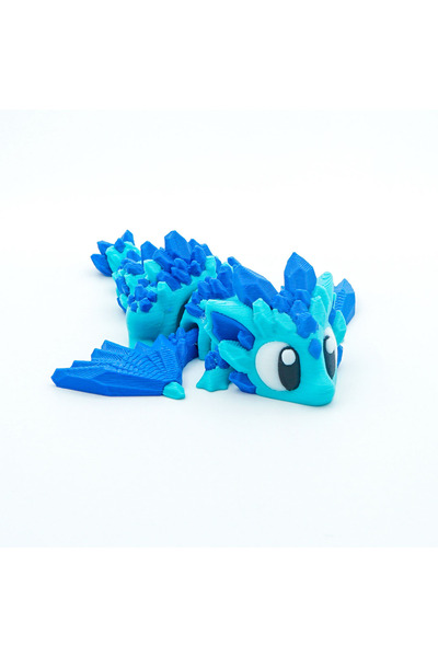 OEM Мини кристален дракон, съчленена фигурка, 3D, син, декорация за дома или ...