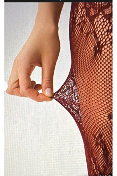VINIA Roses Fishnet Lace Floral Pattern Fishnet Pantyhose Dgn