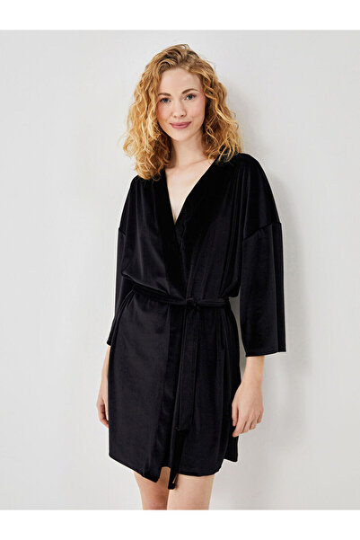 LC Waikiki Γυναικείο φόρεμα με βελούδινο γιακά σάλι