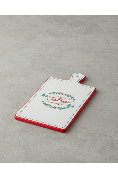 English Home Joy Dolomite Serving Dish 24X13 cm White - Red