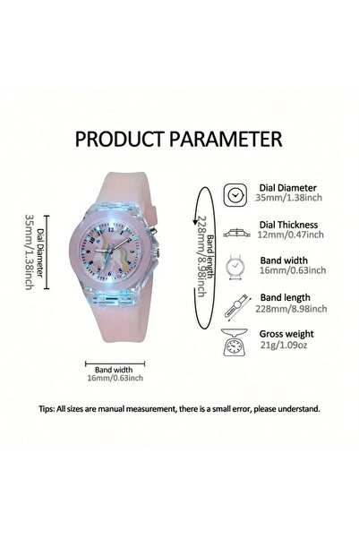 GlassySKY Cute Character Watch - Quartz Watch for Girls, Birthday Gift