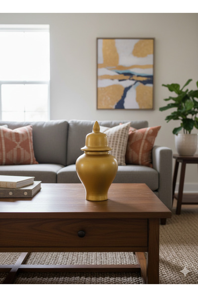 İki Cadı Tasarım Şah Küp Orta Boy Seramik Dekoratif Obje