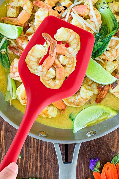 LİGROUND 5-Piece Heat Resistant 100% Silicone Spatula Kitchen Utensil Set Brush Wire Whisk Kitchen Utensils