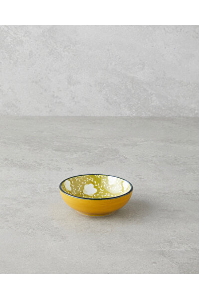 English Home Plantopia Porcelain Snack Bowl 9 cm Yellow-Green