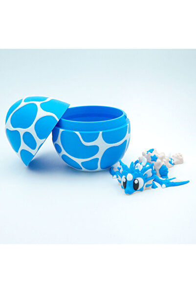 OEM Set Mini Sea Dragon + Dragon Egg, Articulated Figure, 3D, Blue