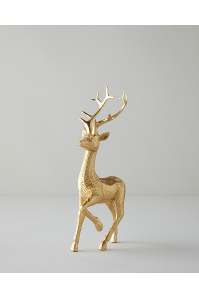 English Home Deer Biblo 21 cm Gold