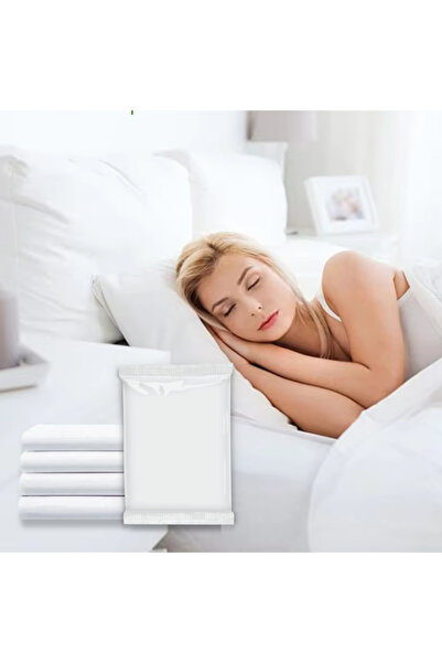 MIZAJIC 4 PCS Disposable Bedding Set Queen Size Non-Woven Sheet, Quilt Cover & 2 Pillowcases