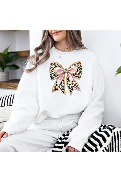 DD Secret Hanorac oversize pentru femei cu imprimeu LEOPARD