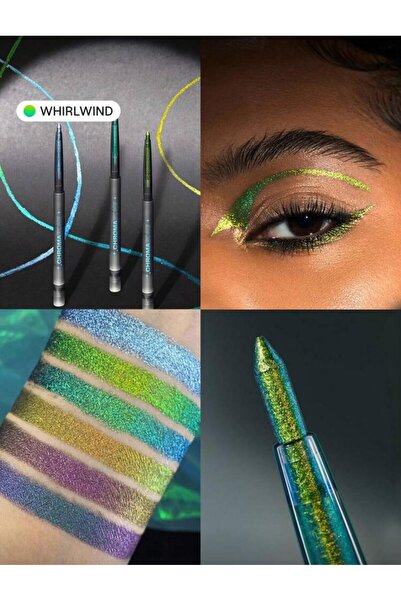 SHEGLAM chroma zone çok renkli jel eyeliner 3 renk parlak ultra suya bulaşmaz...