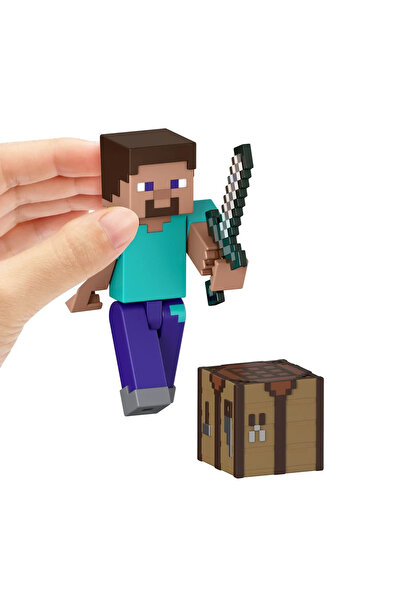 MINECRAFT Craft-a-Block Figure Steve 8cm