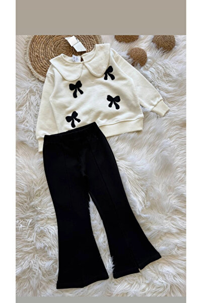 Bloom BBK378-1 Aplike Yaka Kız Çocuk Takım